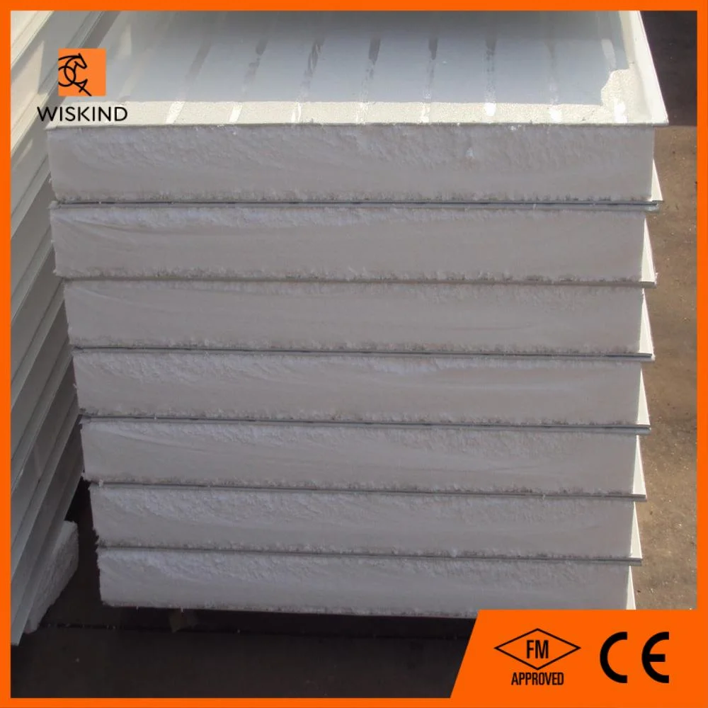 Heat Insulated Fireproof EPS/PU/PIR/PUR/Puf/Polyurethane/Rockwool/Glasswool Cold Storage Clean Room Sandwich Panel for Wall/Roof/Ceiling